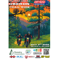 Dirtbike.com.au "Oberon Trail Ride ".  Entry Form: JUNIOR RIDER-Oberon May 3rd 2026