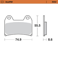 Brake Disc PAD Moto Master Australia : Road Pro Sintered MM-403 301