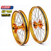 Haan Wheels Australia "Factory" Enduro Spec  Wheel Set. KTM SX / SXF / XC / EXC / EXCF . 21"Front 18"Rear