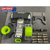 Mako 360 Australia : 360 Degrees Rubber Damped Handlebar System+ Top Mount for Scotts Damper  (HON 106) Honda CR/CRF/CRFX/CRFL