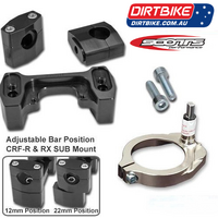 Scotts Damper Australia     SUB   MOUNT KIT   ONLY   (6725) CRF 450R / RX 21-C, CRF 250 R / RX 22-C.