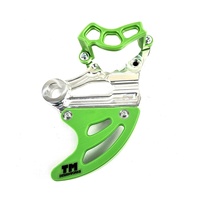 Dirt Bike Rear Disc Protector Brake Guard Alloy Carrier Plate [Colour: Green]