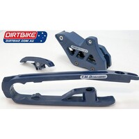 DBR TM Designworks Australia Slide & Guide Kit  Extreme  KTM  D2  :  BLUE (16-22) SX 125 & SXF, XC, XCF,  (17-22) 250 SX.     Husqvarna (16-22) FC /