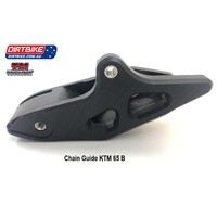 TM Designworks  Rear Chain Guide Extreme  KTM (B) 65  (16-C), 50  (20-C).  Husqvarna 65  (17-C),  50  (20-C).  Gas Gas 65/50 (21-C).   Black