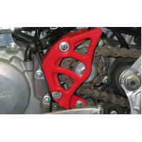 TM Designworks Australia  Quad  CASE SAVER + Integrated Sprocket Cover   HON   :   TRX 450R (06-14) RED