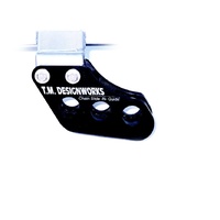 DBR TM Designworks QUAD REAR CHAIN GUIDE . Banshee bolt pattern BLACK.