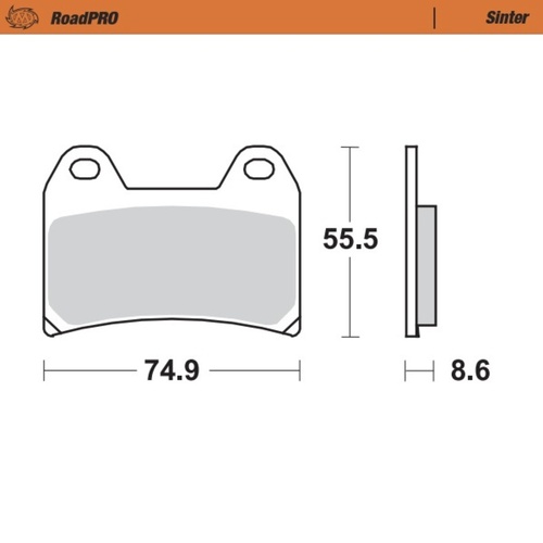 Brake Disc PAD Moto Master Australia : Road Pro Sintered MM-403 301