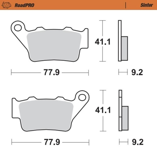 Brake Disc PAD REAR Moto Master Australia : Pro Sintered MM-403 402