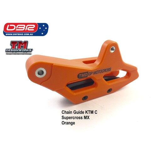 DBR TM Designworks Australia Chain Guides KTM C MX / SX. Colour Orange. KTM, Husqvarna, Sherco, Gas Gas, Husaberg 