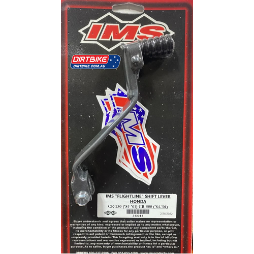 312 212  :  IMS Australia  Shift Lever  Flightline  (84-01) Honda CR 250.   (84-01) Honda CR 500.