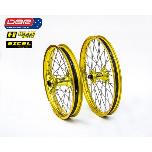 Haan "Factory" Motorcross Spec Wheel Set. Suzuki RM RMZ. 21"Front 19"Rear
