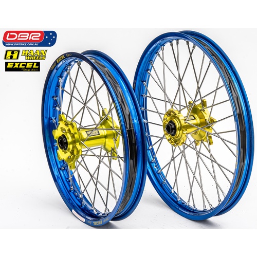 Haan "Factory" Motorcross Spec Wheel Set. Yamaha YZ / YZX / YZF / YZFX / WRF. 21"Front 19"Rear