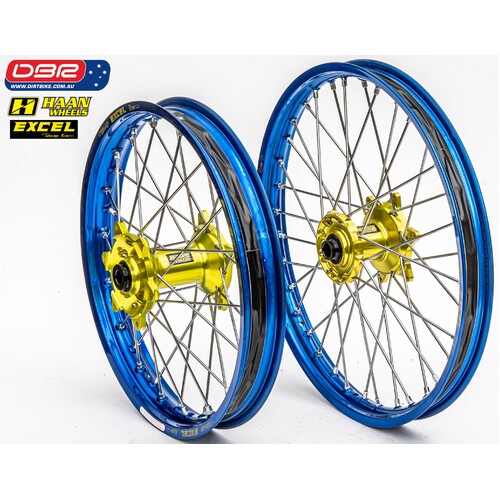 Haan Wheels Australia "Factory" RALLY Spec Suzuki DRZ 400 Wheel Set. 21"Front 18"Rear Cush Drive