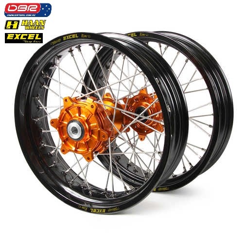 Haan "Factory" Supermotard Spec Wheel Set. Suzuki RM RMZ. 125 250 450 Dirtbike Australia