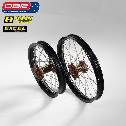 Haan Wheels Australia "Factory" MINI Spec Wheel Set. KTM 65 Small Wheel and Big Wheel