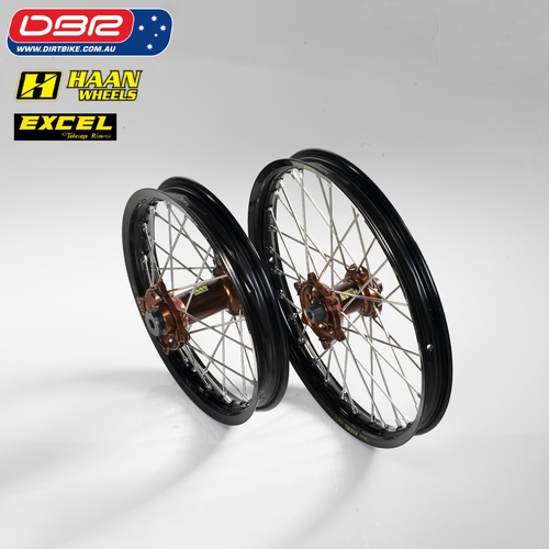 Haan Wheels Australia "Factory" MINI Spec Wheel Set. KTM 85 /105 cc
