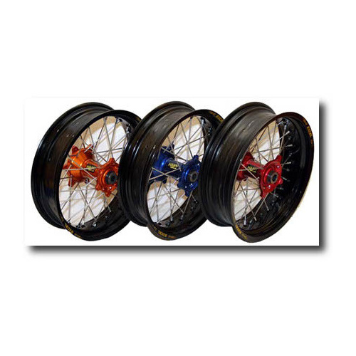 Haan Wheels Australia "Factory" Supermotard Spec Wheel  SET  :  Ducati Demo 450 MX / EDX