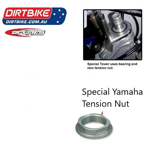 Scotts   Acc Yamaha Steering Head Nut specially machined . 4th Generation