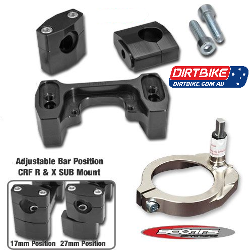Scotts Damper Australia     (Mount Kit ONLY)   SUB  :   Honda (7126) (SM 106 11 11) Sub O/S Bar CRF 450 X 05-14 , CRF 450 R 05-08
