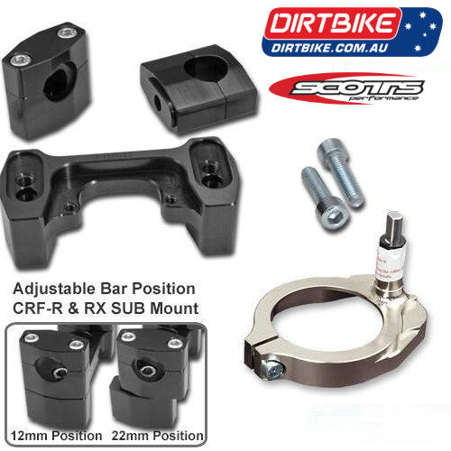 Scotts Damper Australia     SUB   MOUNT KIT   ONLY   (6725) CRF 450R / RX 21-C, CRF 250 R / RX 22-C.