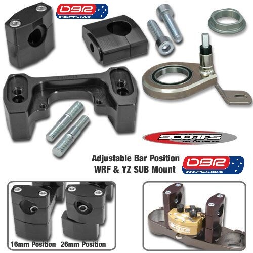Scotts Damper Yamaha Sub Mount Kit (7236) YZ 250  2 Stroke 06->, YZ 125 06->, YZ 250 X 16->. Australia