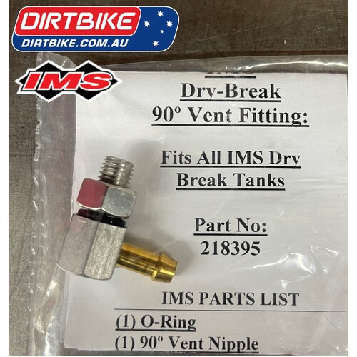 IMS Fuel Tanks Australia  Dry Break Reciever     90 Degree Vent : 218395