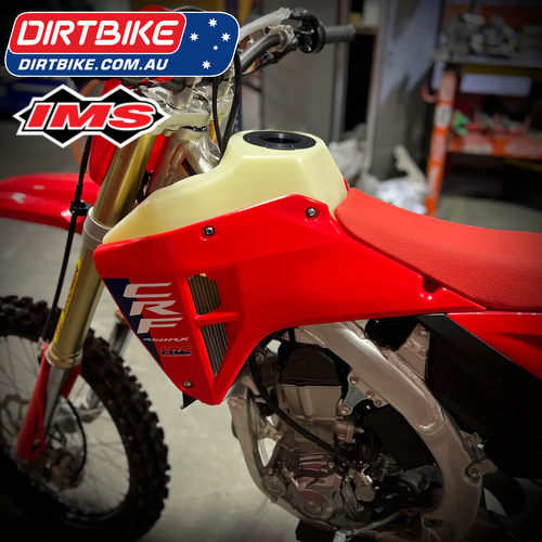 IMS Fuel Tanks Australia   212 261-N2  :  Honda  3.0 Gallon  CLEAR Dry Break   CRF 450 R 21-C. CRF 250 R 22-C.