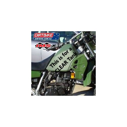 IMS Fuel Tank Australia   Kawasaki   3.2 Gallon  CLEAR    Screw Cap     KLR 250 (85-05)