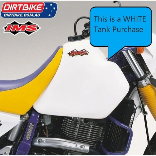 IMS Fuel Tanks Australia   115 518-WH  :  Suzuki 4.9 Gallon  WHITE Screw Cap  DR 650      1996->Current