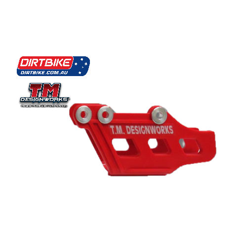 Dirtbike Australia TM Designworks Chain Guides Honda (C ):   RED   MX  Shell Only