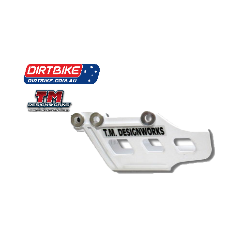 Dirtbike Australia TM Designworks Chain Guides Honda (C ):   WHITE   MX  Shell Only