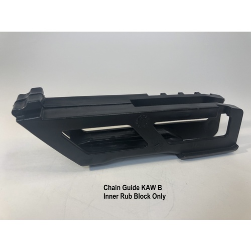 DBR TM Designworks Australia Rear Chain Guides Kawasaki C: (Inner Rub Block Only) BLACK