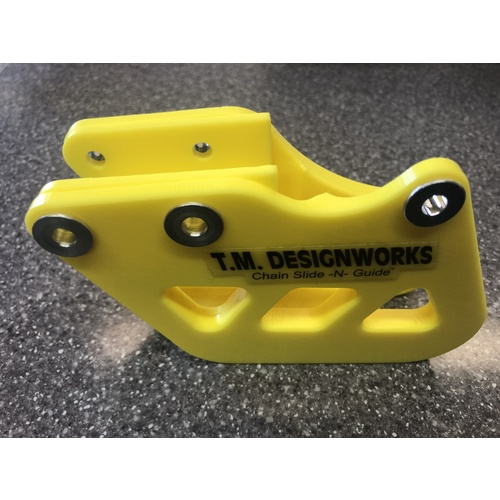 Dirtbike Australia TM Designworks Rear Chain Guide Yamaha A Extreme 1 Yellow