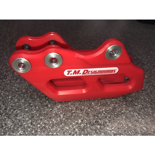 Dirtbike Australia TM Designworks Rear Chain Guide Yamaha B SX Red 07-> Current YZF/YZFX/WRF 250/450 4-Stroke,  08-> Current YZ/YZX 125/250 2-S