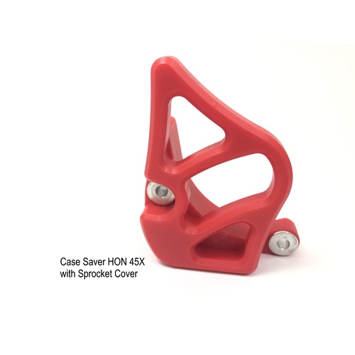 DBR TM Designworks Case Saver Honda  05-16 CRF 450X   02-07 CRF450R   Red     With Integrated Sprocket Cover