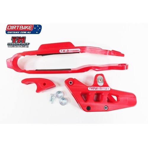 TM Designworks  Australia Chain Slider & Guide Kit Extreme  Beta  A :  (10-C)     RED