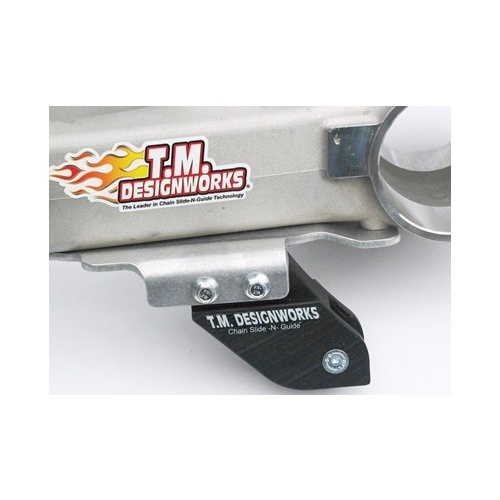 DBR TM Designworks Australia QUAD REAR CHAIN GUIDE Yamaha RAPTOR 700 (06-Current) Black. plus mounting bracket