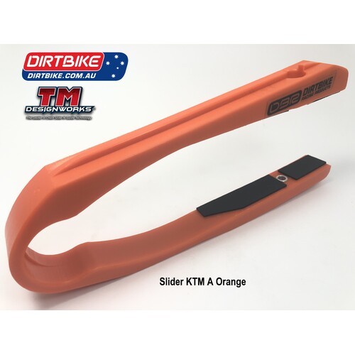 DBR TM Designworks Australia Slider Extreme  KTM  A  :  (00-04)  EXC / EXCF.   (00-05)  SX / SXF.   Orange
