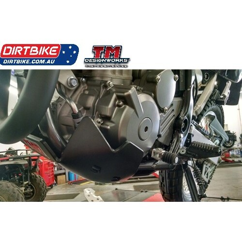 TM Designworks Australia Skid Plate  :  (99-Current)  SUZUKI    DRZ 400 + KAWASAKI KLX 400 Black